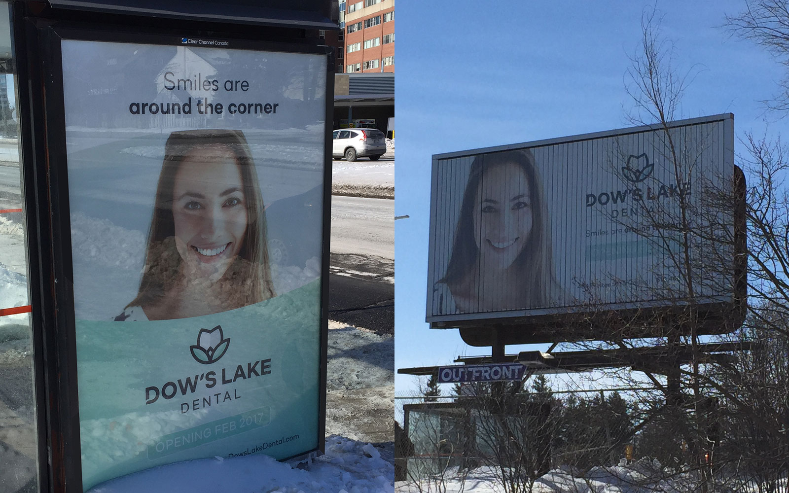 Dow's Lake Dental - Bus Stop and Billboard Dow's Lake Dental - Bus Stop and Billboard