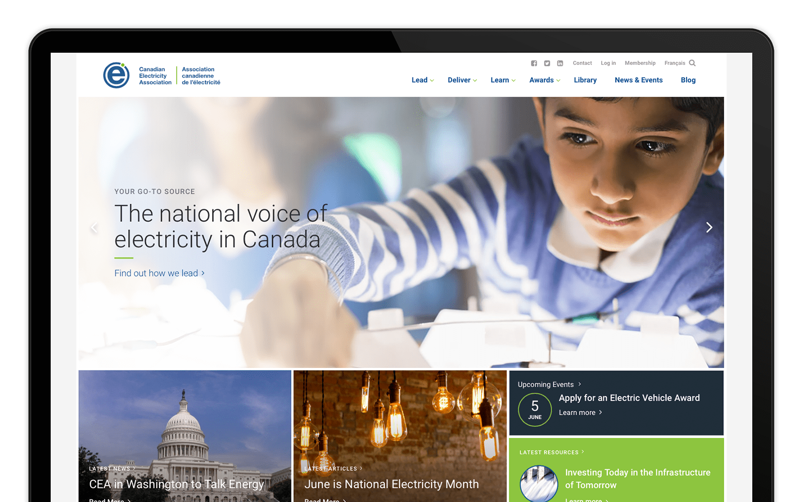 Canadian Electricity Association - Website Design